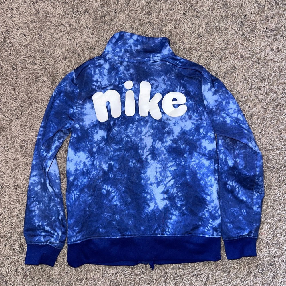 Nike Boys 6 Kids Blue Jacket Zip Up Sweatshirt Little Boy Top Sweatshirt